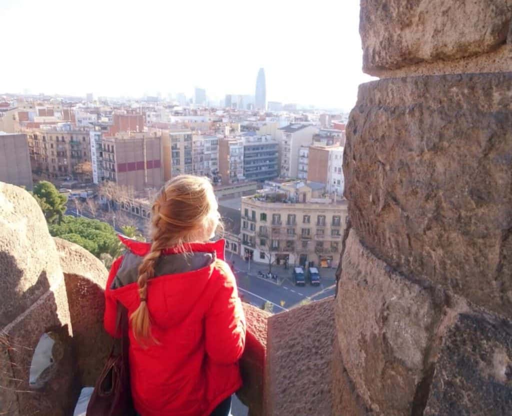 View from Sagrada Familia Barcelona