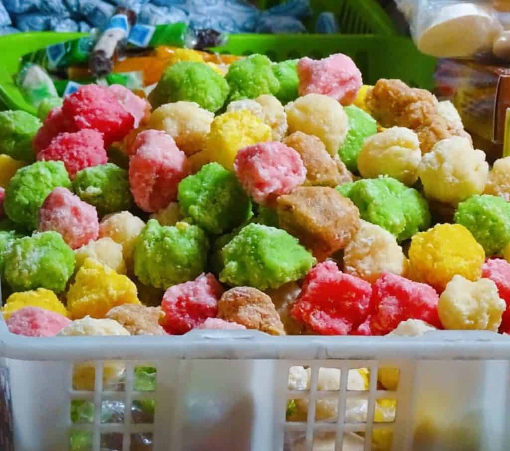 Colourful desserts Marlioboro Night Market Yogyakarta food