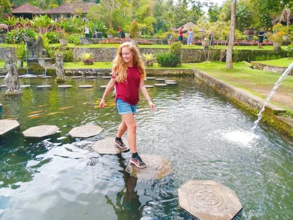 stepping stones Tirta Gangga Bali