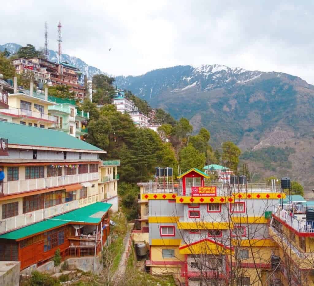 Colourful buildings Mcelod Ganj Dharamsala