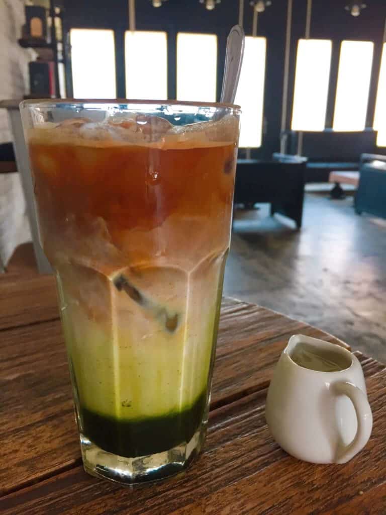 Matcha coffee Prawirotaman Street Yogyakarta itinerary