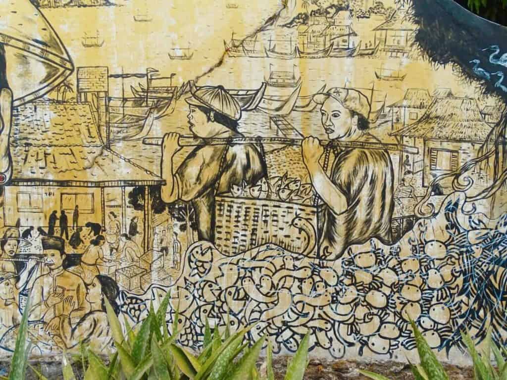 Yellow Yogyakarta street art by Anagard