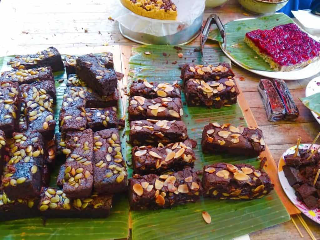 Chocolate brownies Samada Sunday Market Canggu