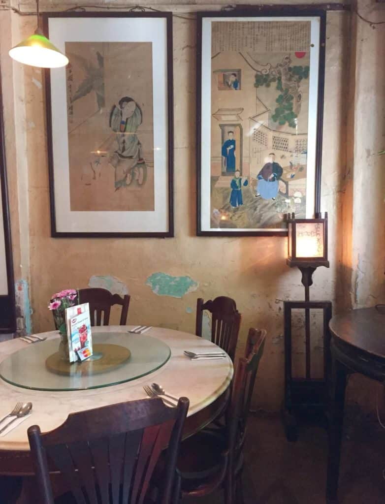 Interior of Old China Cafe Kuala Lumpur