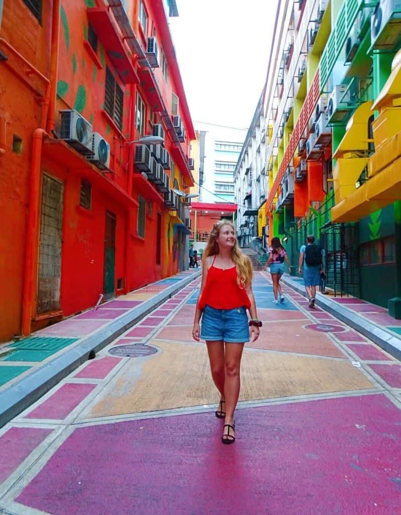 Colourful streets Bukit Bintang Kuala Lumpur 