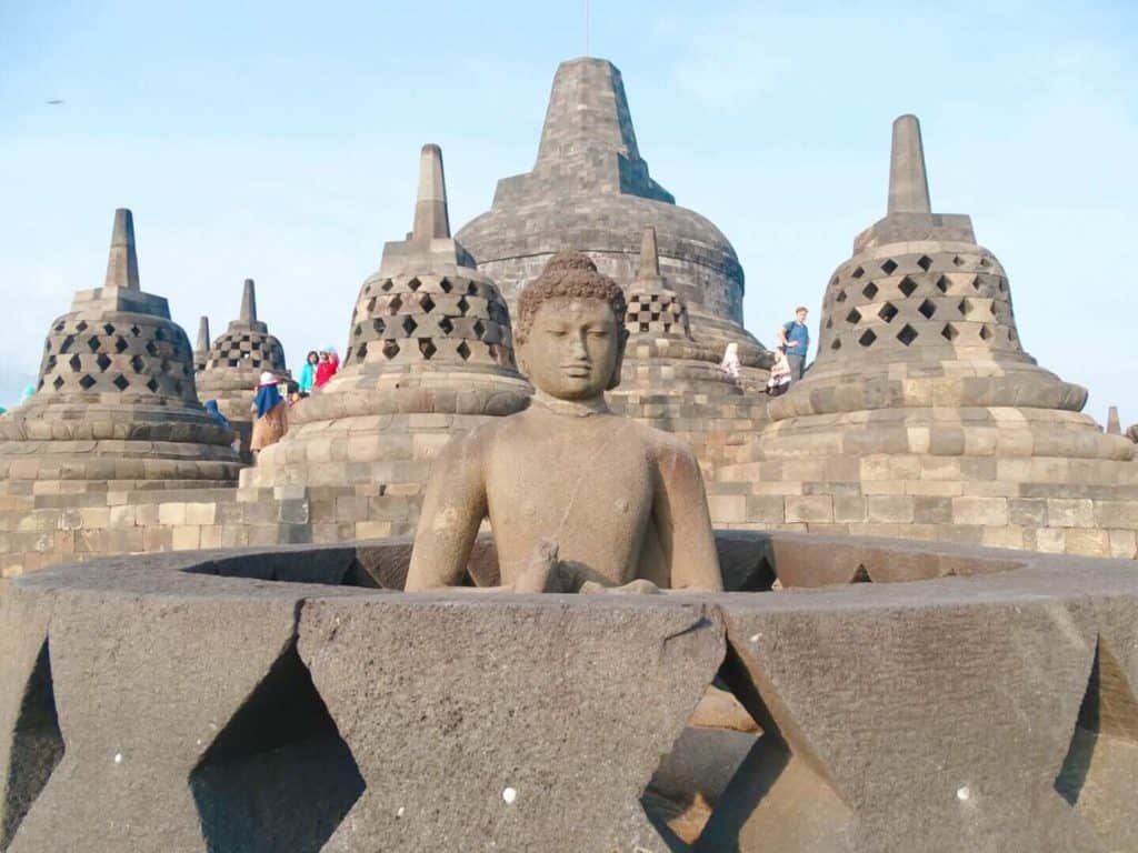 Buddha statue at Borobudur temple