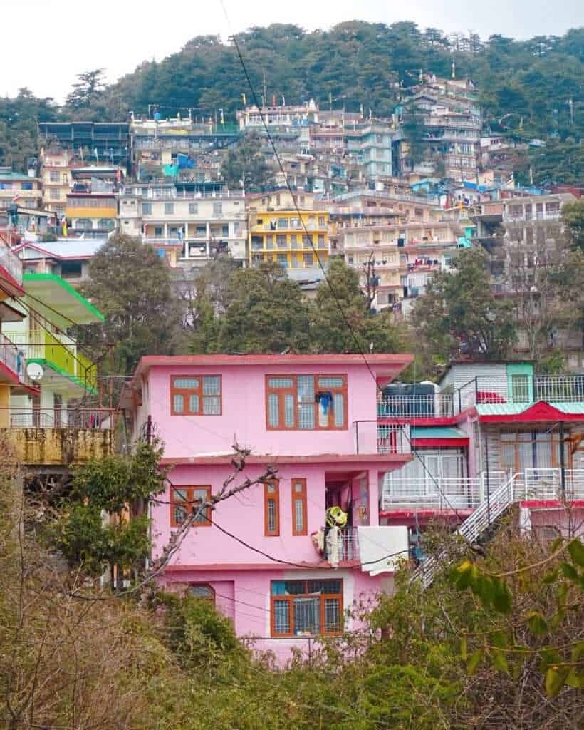 Pink house in Mcelod Ganj Dharamsala
