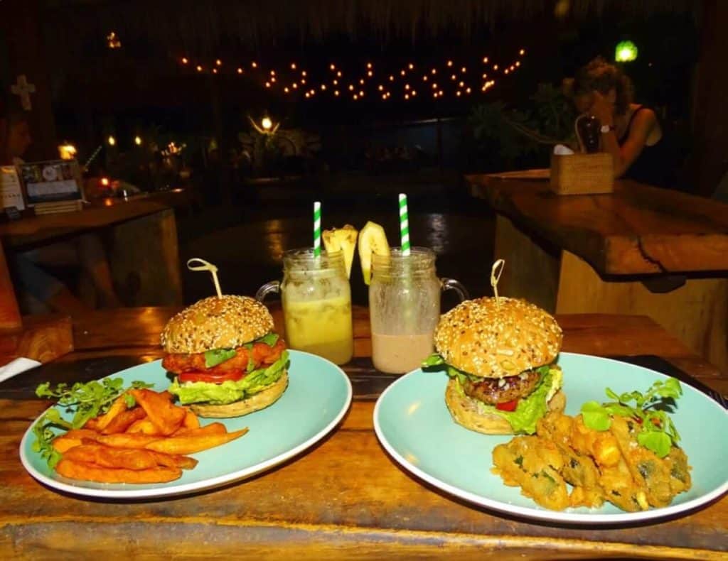 Burgers at Cashew Tree Uluwatu 