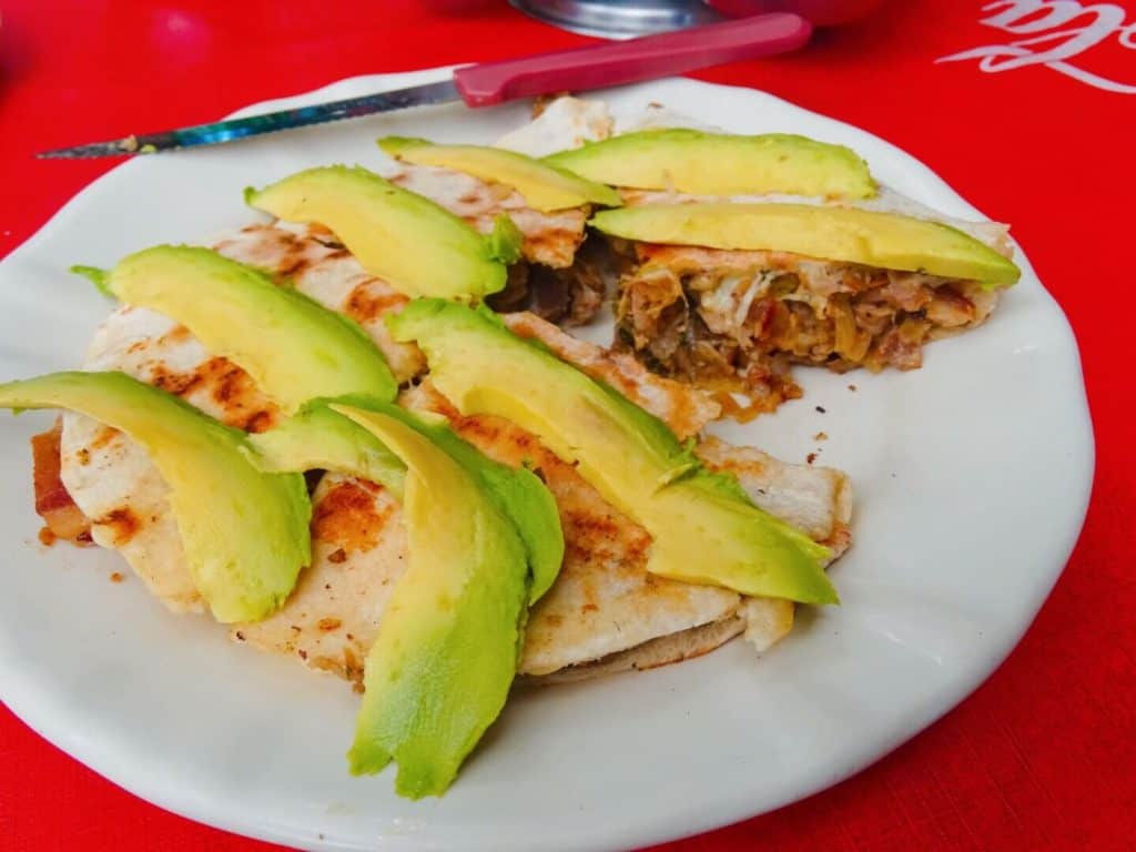 Gringa with avocado best Mexican food to try