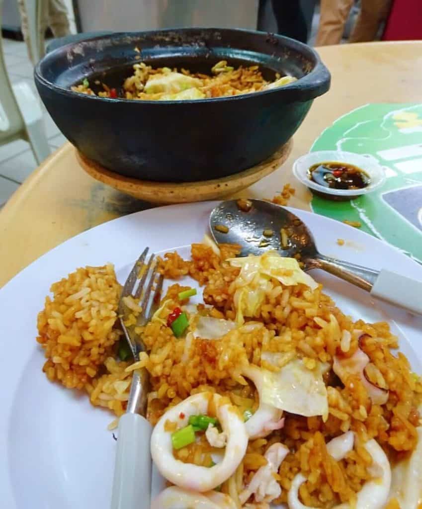 Fried rice at Tang City food court Chinatown KL