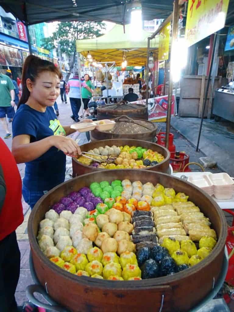 Dim sum at Jalan Alor Night Market Kuala Lumpur