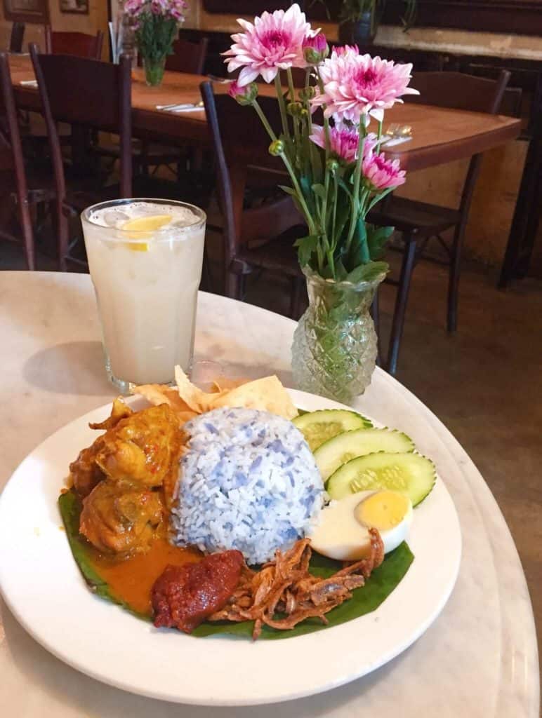 Nasi lemak at Old China Cafe Kuala Lumpur