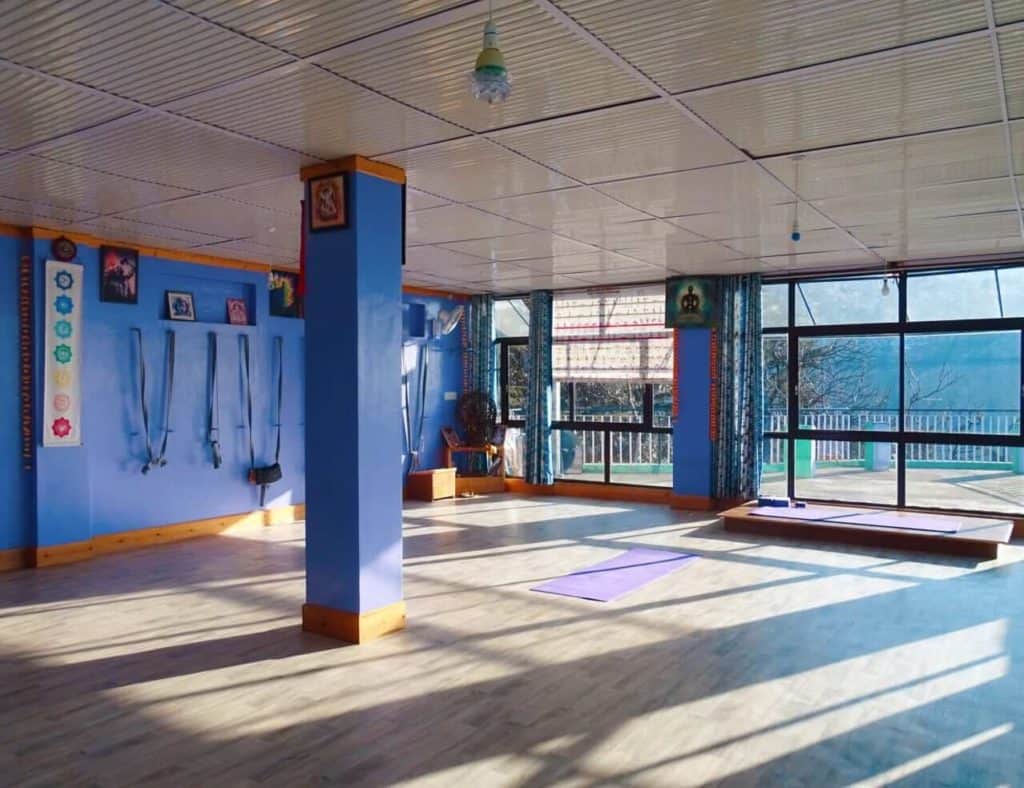 Yoga studio at Mcelod Ganj Dharamsala
