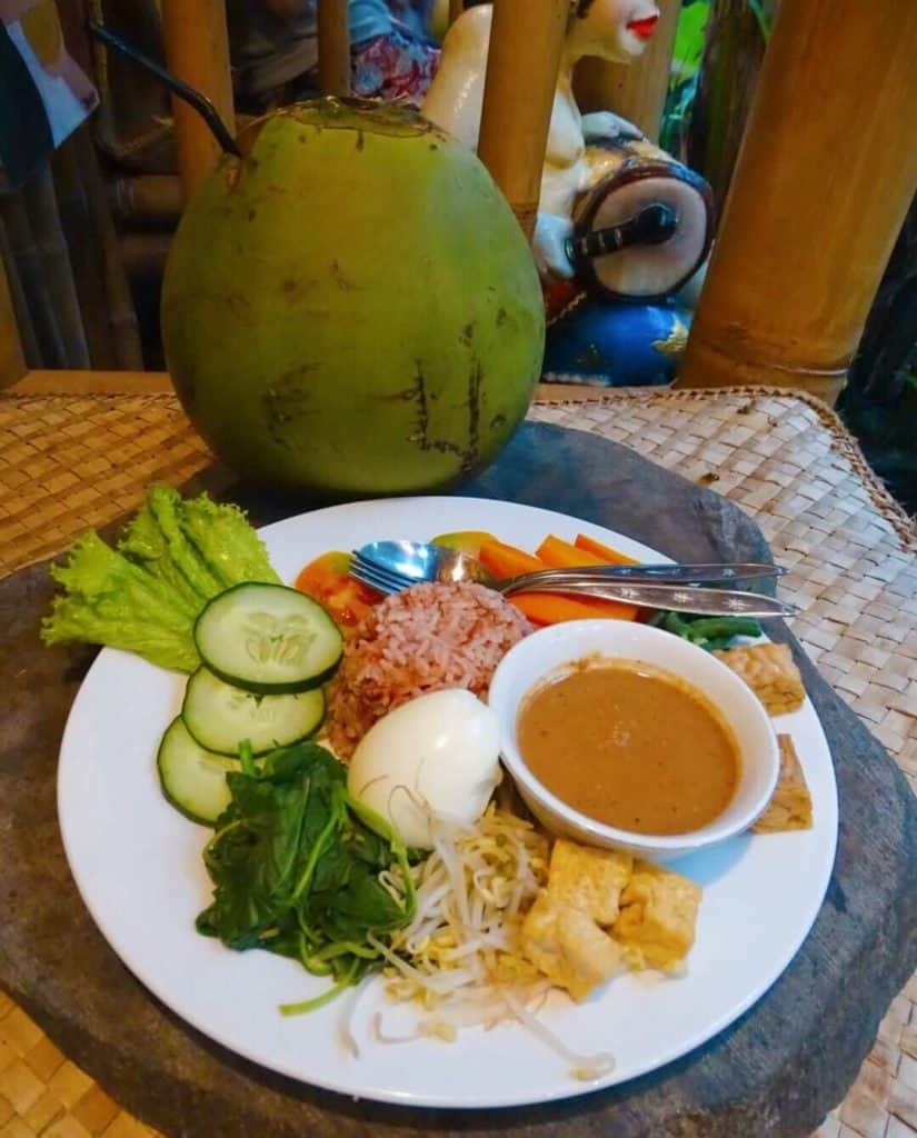 Gado gado Indonesian food Warung Nesa restaurant Ubud