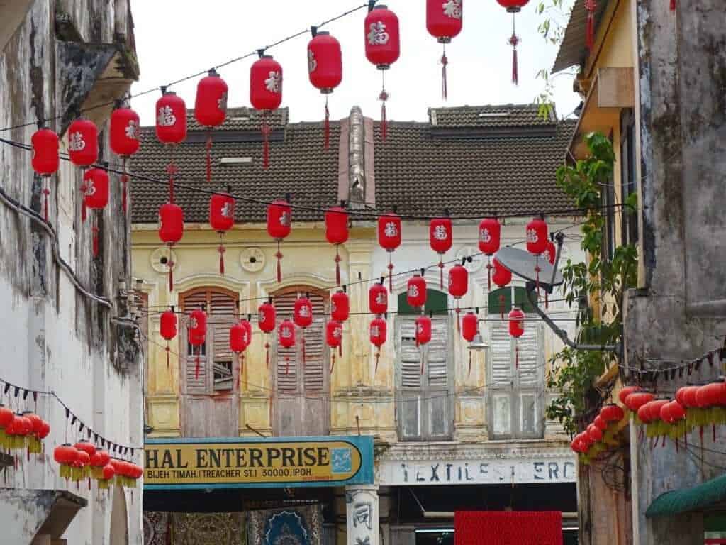Chinese lanterns Ipoh itinerary
