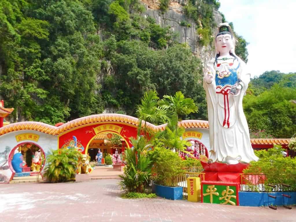 Goddess statue Sam Poh Tong Temple Ipoh