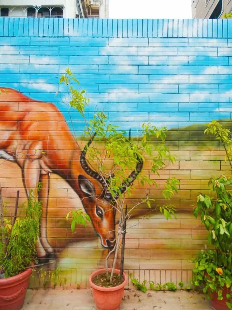 Gazelle street art Kaohsiung Taiwan 
