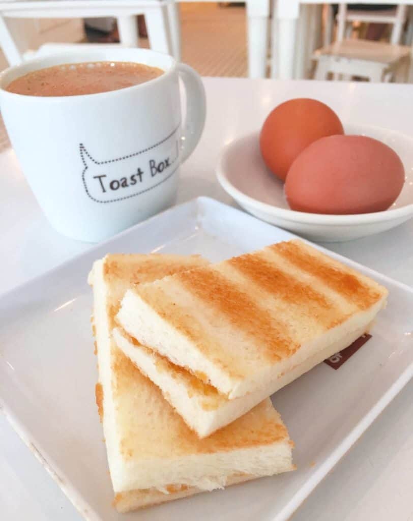 Kaya toast foods to try in Singapore