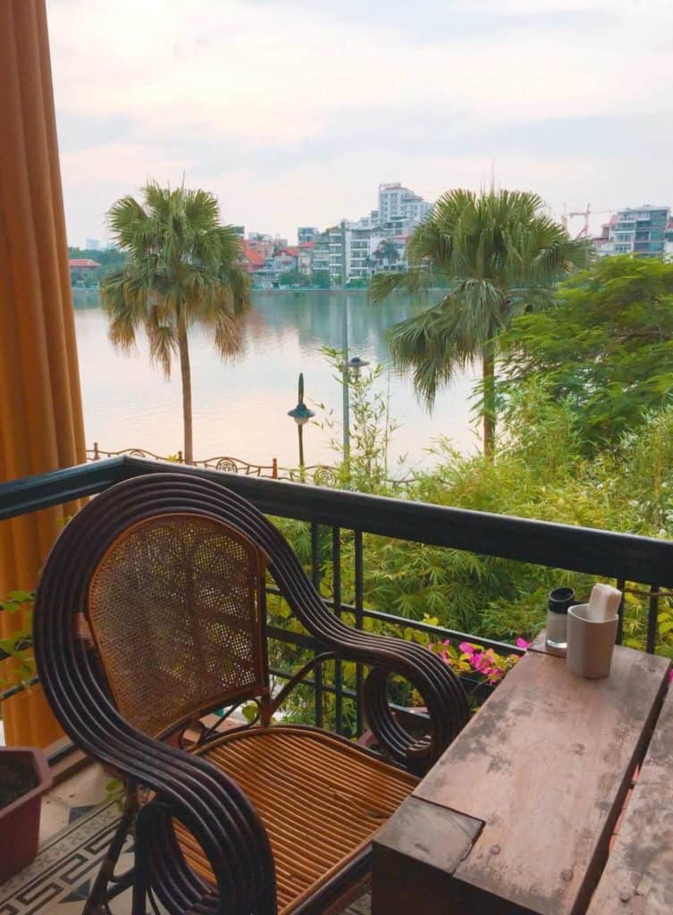 View from Maison de Tet Coffee Shop Hanoi