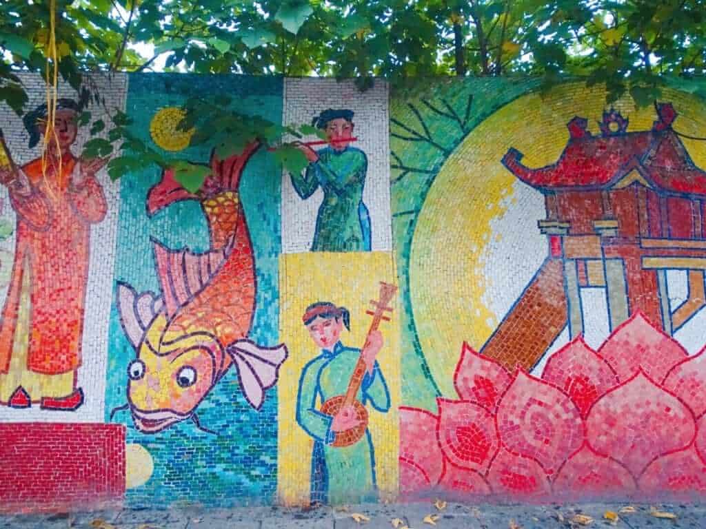 Mural wall Hanoi