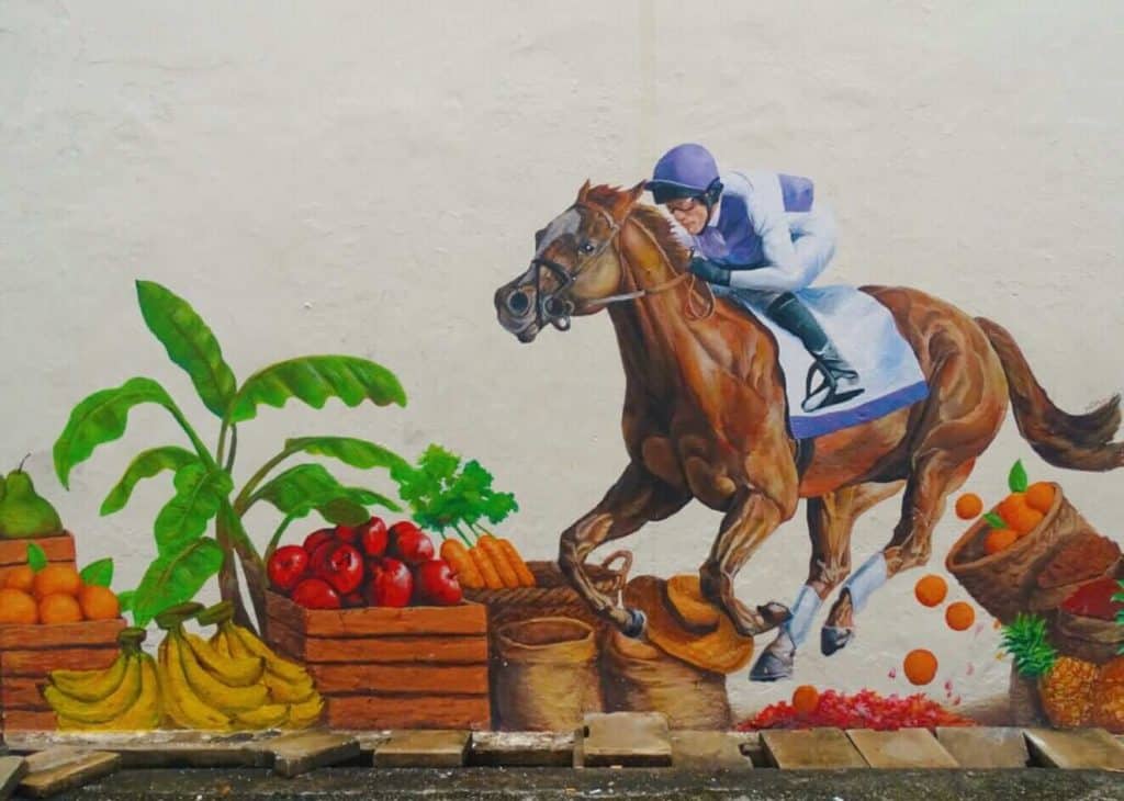 Racecourse Road mural