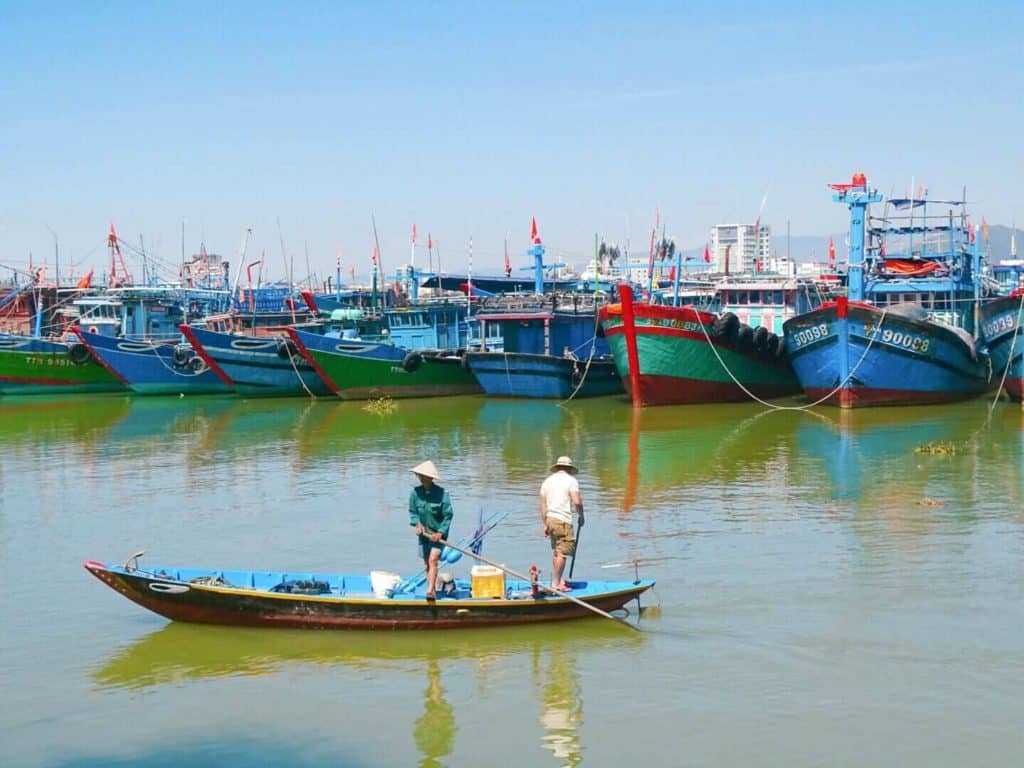Fisherman in Da Nang Vietnam