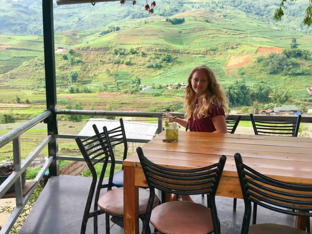 Rice terrace view Sapa Vietnam