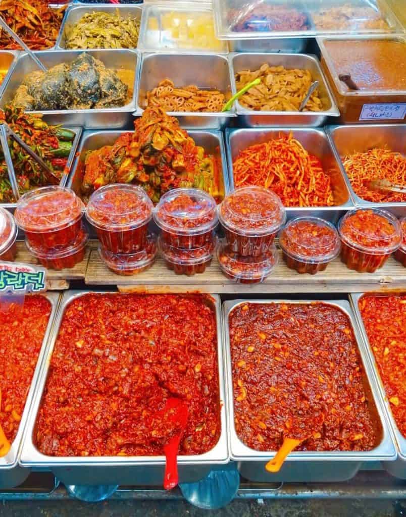 Kimchi at Bujeon Market Busan