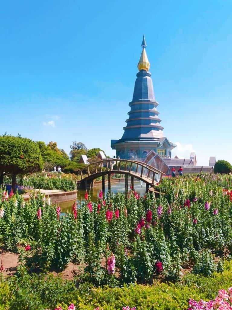 Twin pagodas Doi Inthanon National Park Chiang Mai