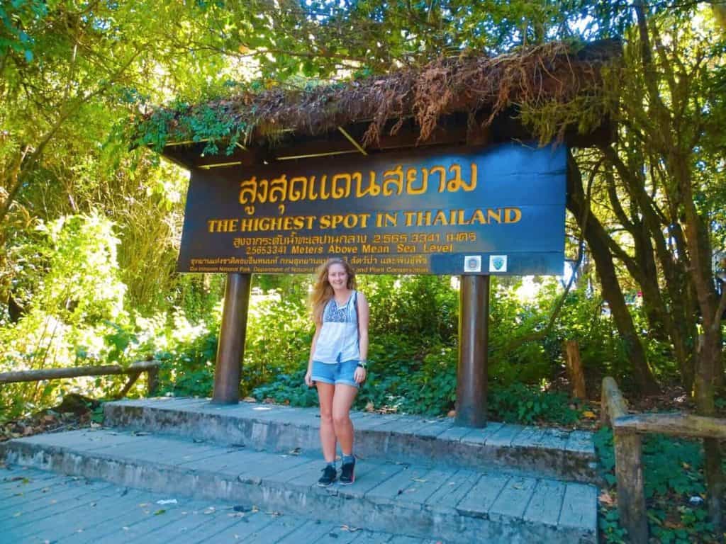 Highest point in Thailand Doi Inthanon National Park Chiang Mai