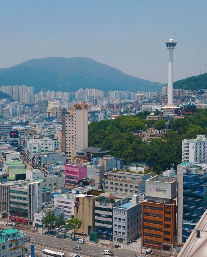 Lotte Building view over Busan