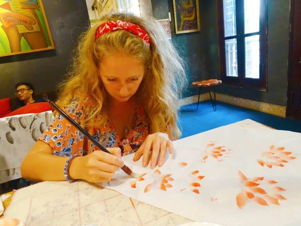 Watercolour painting class 3 day itinerary Hanoi