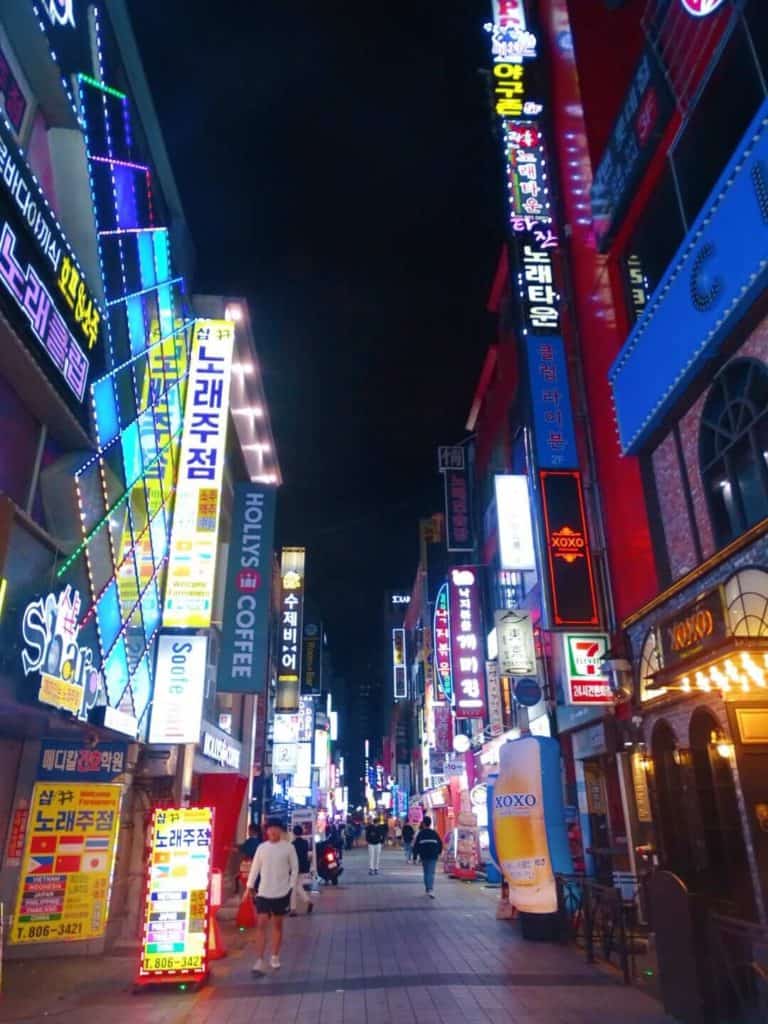 Seomyeon district at night Busan