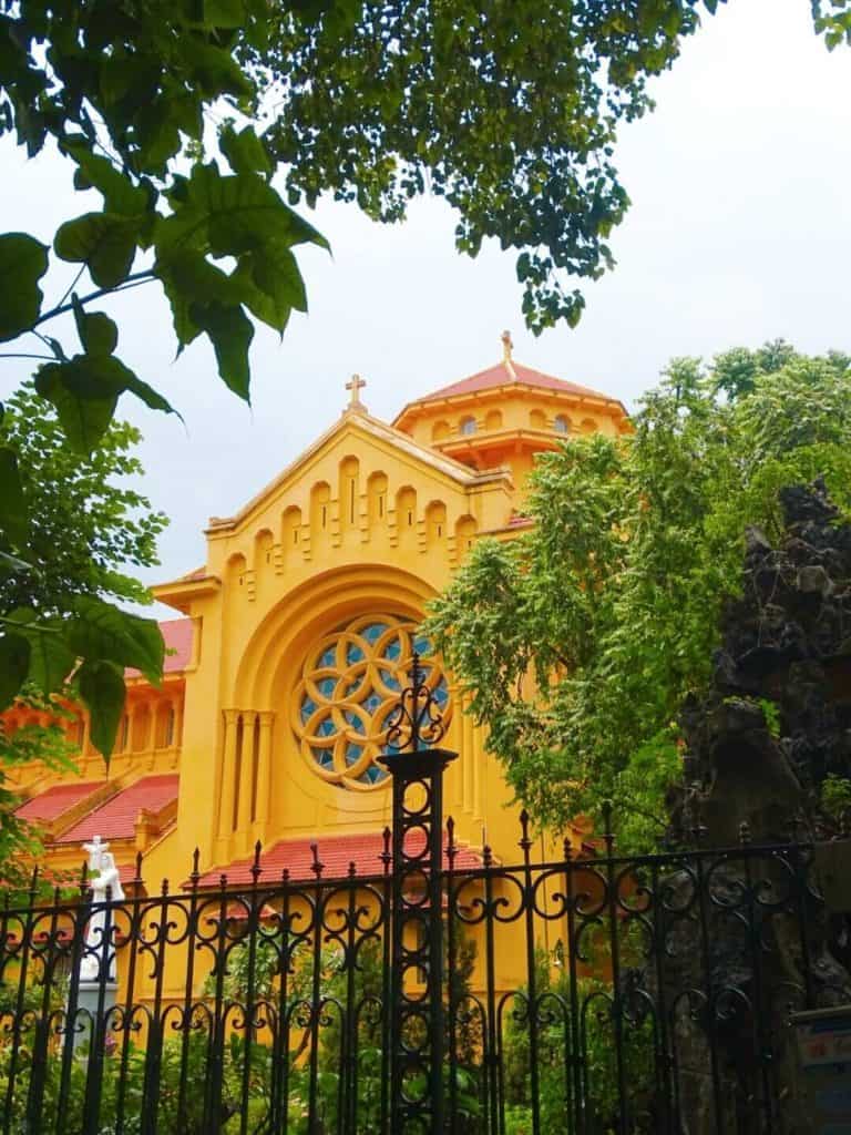 Yellow church Phan Dinh Phung Hanoi