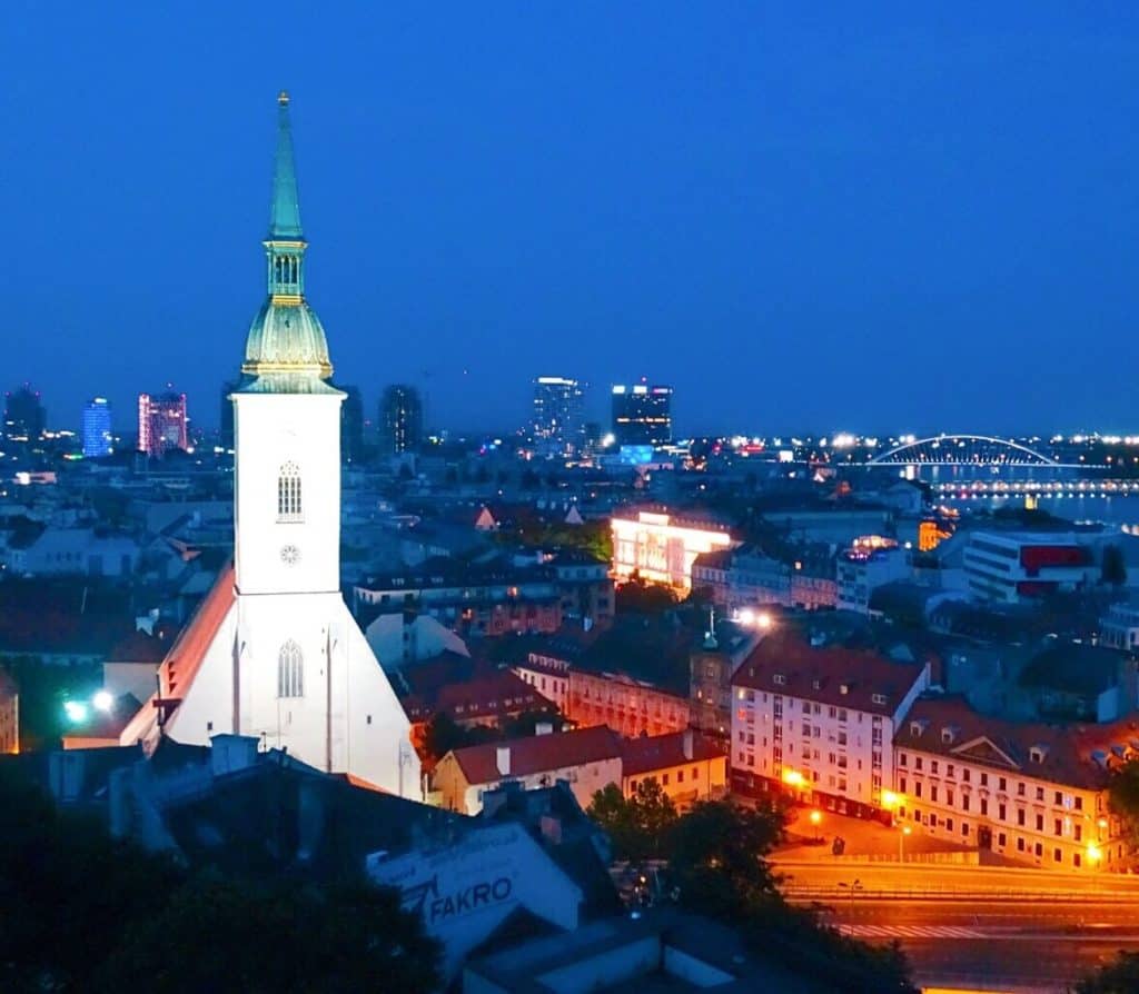Bratislava at night 
