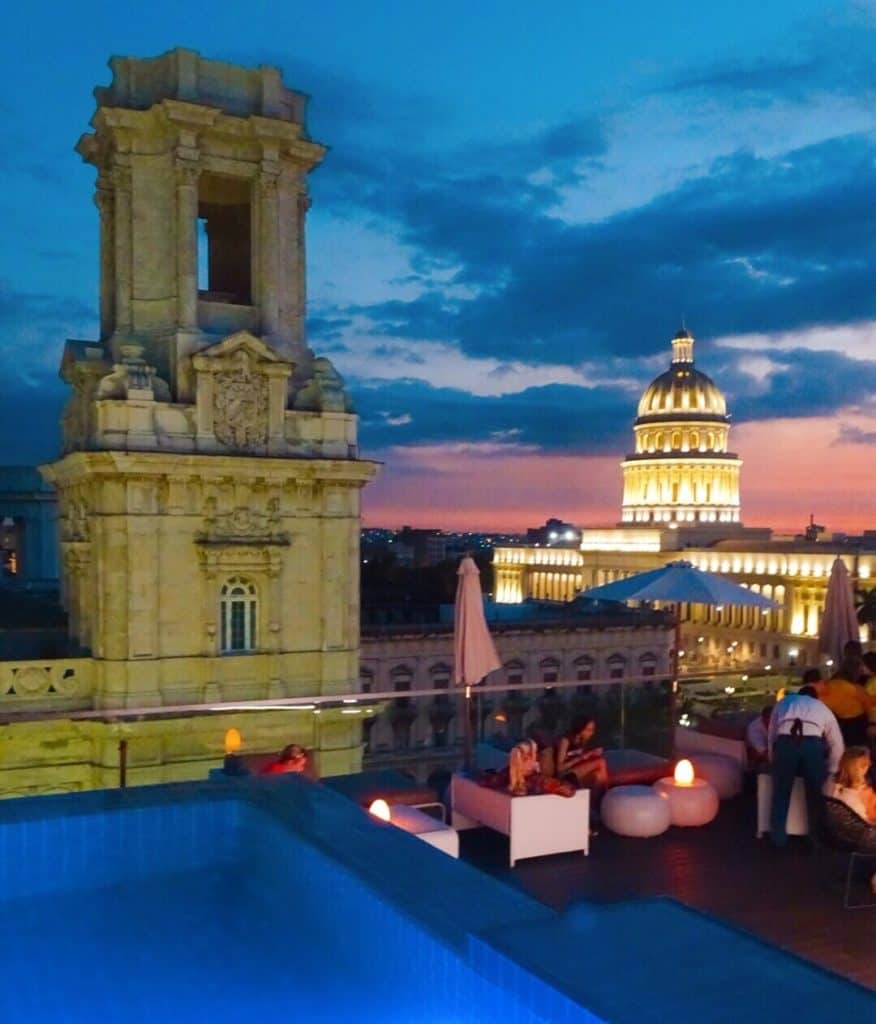 Manzana-Kempinsky Hotel rooftop bar Havana