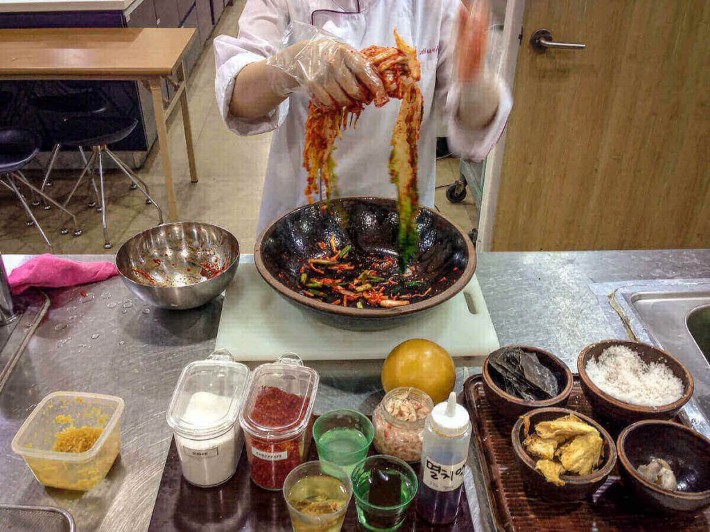 Cooking class Korea bucket list