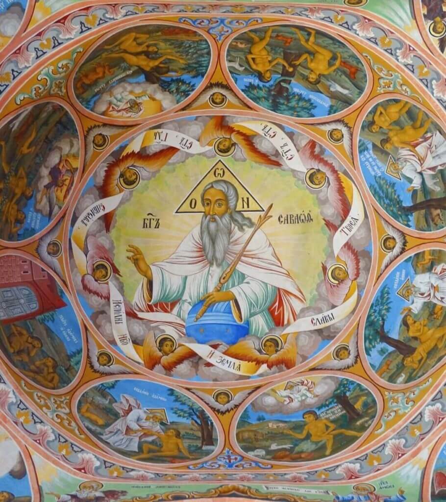 Painted ceiling