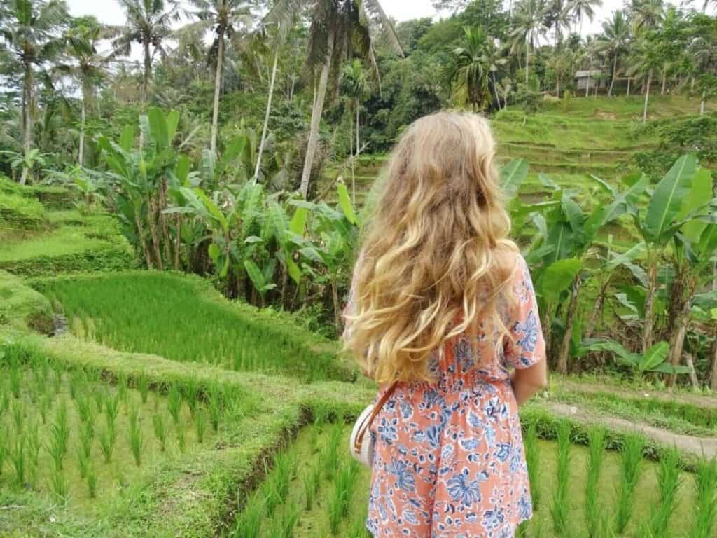 Solo travel photos in Bali