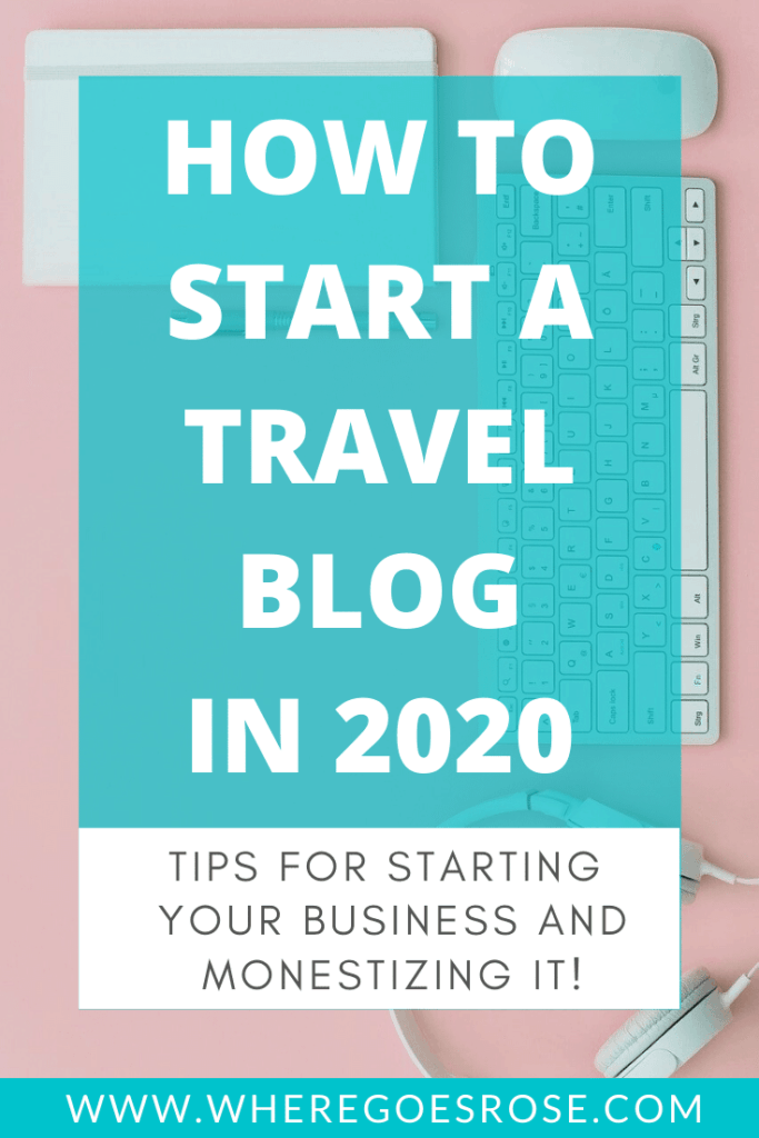 How to start a travel blog 2020