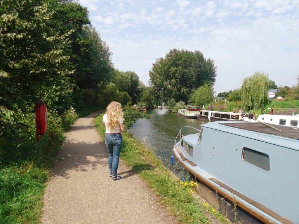 Port Meadow canal walk in Oxfordshire