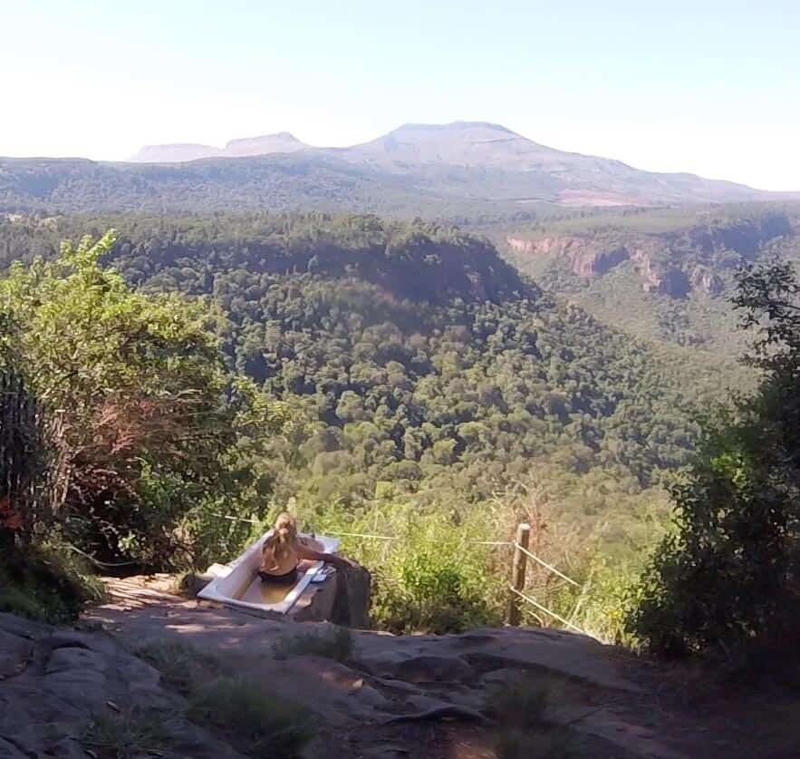 Hogsback bath solo travel Wild Coast South Africa