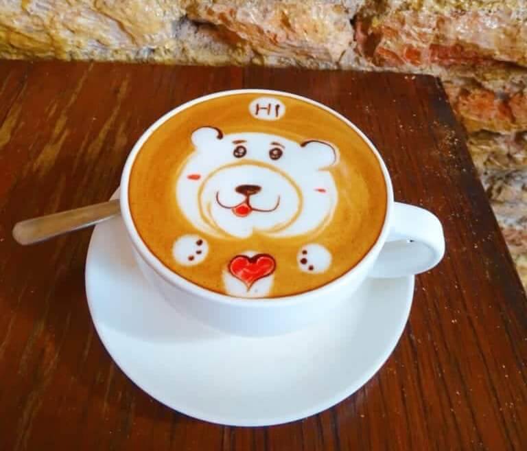Art latte Kaya Kaya Cafe Melaka