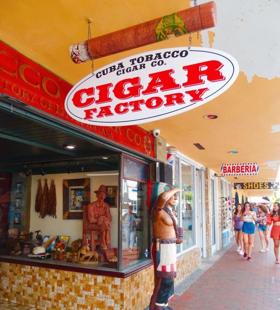 Exterior of cigar shop Little Havana