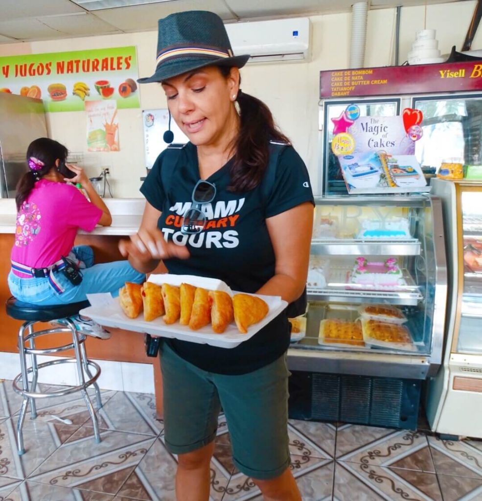 Tour guide on Little Havana food tour