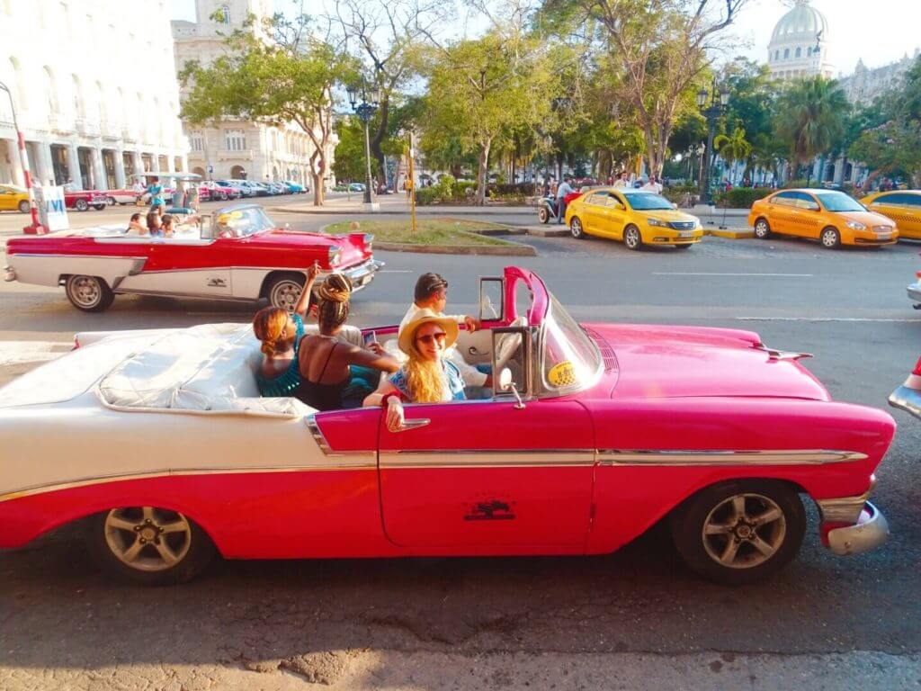 Classic car ride Havana