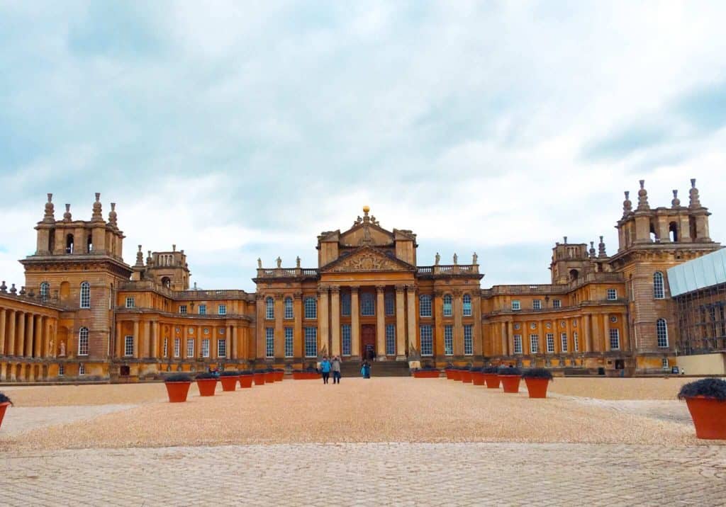 Exterior of Blenheim Palace Woodstock Cotswolds