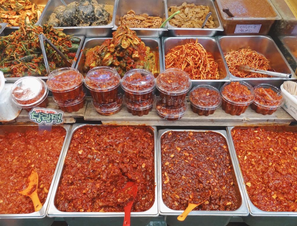 Kimchi busan market south korea
