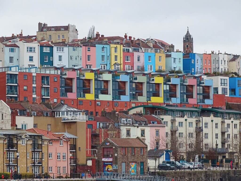 colourful harbour bristol