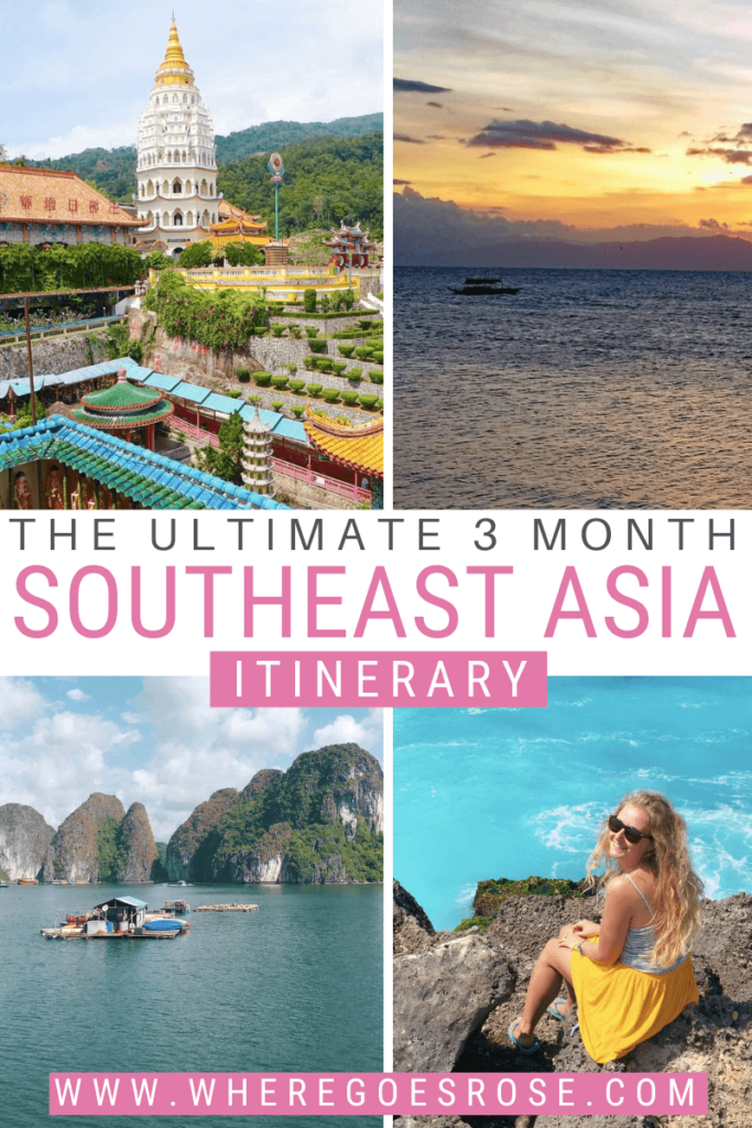 travel southeast asia 3 months